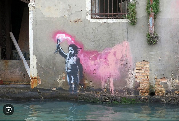 Venice child graffiti